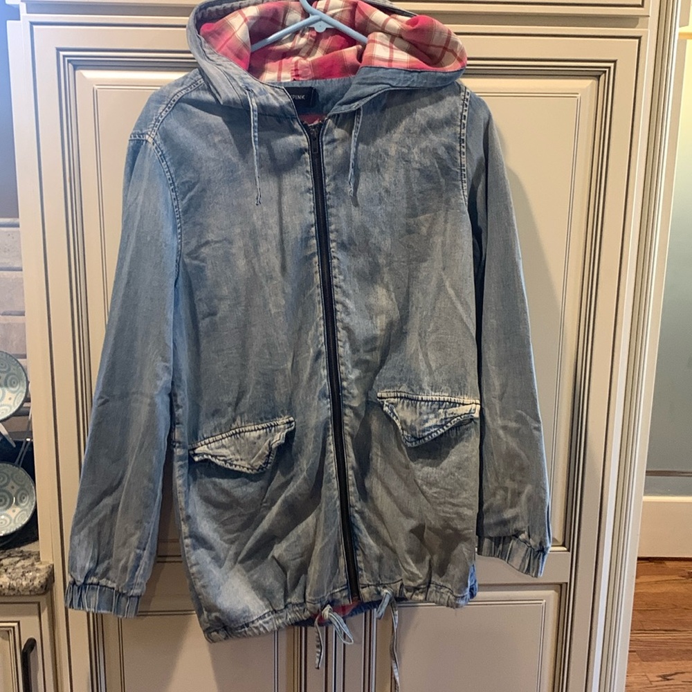 Mink pink jeans jacket